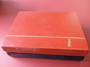 2 Large Used Stock Books Each 32 Pages 64 Sides Red and Blue With White Pages - Picture 1 of 15
