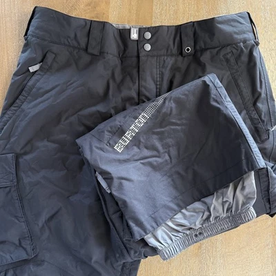 Burton Snowboard Esquí Nieve Carga Pantalones Para Hombres 2XL Cortos Malla Forrados Negros Foto 1 de 4