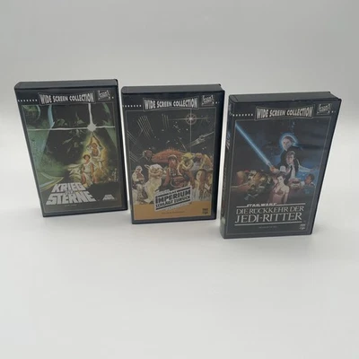 VHS Star Wars -Krieg der Sterne Trilogie Teil 1-3 - WIDE SCREEN COLLECTION - Bild 1 von 4