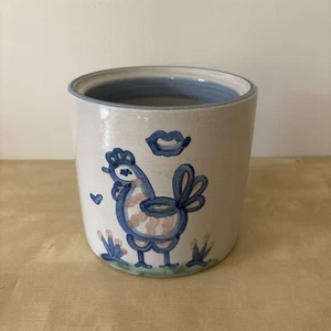 M.A. Hadley cerámica 5,5” gallo pollo gallina tarro bote soporte para utensilios SIN TAPA - Imagen 1 de 8