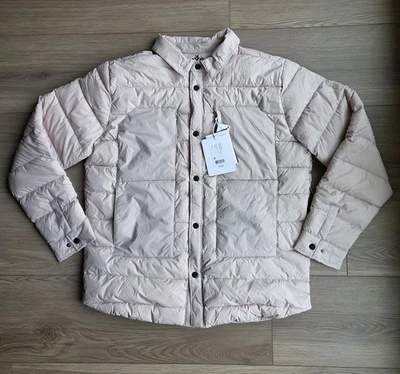 Obermeyer Explorer Down Shirt Puffer Jacket Mens Large Cream Water Resistant NWT - Image 1 of 4