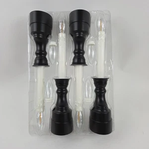 Bethlehem Lights (4) Cordless Window Candles Matte Black - Picture 1 of 3