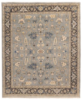 Traditional Hand-knotted Wool Oriental Carpet 7'11" x 9'9" Area Rug - Image 1 of 4