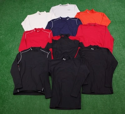 Lote de 10 camisas ajustadas Under Armour para hombre talla grande Cold Gear Reactor cuello falso Foto 1 de 3