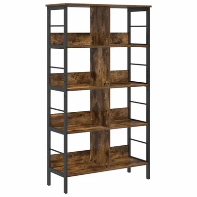 Bookshelf Engineered Wood Storage Home Library Freestanding Shelf Unit  vidaXL - Image 1 of 4