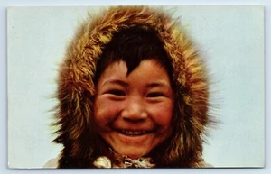 Postal Jacob Agook Esquimal Niño de Anuktuvuk Squanga Lake Lodge en Yukón - Imagen 1 de 2