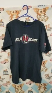 Camiseta Vintage Polo Ralph Lauren RL67 Jeans Azul Marino - Adulto XLarge - Imagen 1 de 5