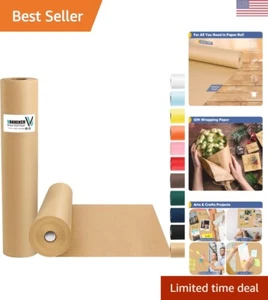 Brown Wrapping Paper, Craft Paper, Kraft Paper 17.5"x 1200"100', Gift Wrappin... - Picture 1 of 8