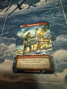 Sorcery Contested Realm TCG - AL- Peasant Revolt - Unique NM - Picture 1 of 2