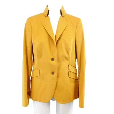 Damen Blazer Gelb CIRCLE OF GENTLEMEN Jacke Mustard Elegant Größe DE 40 L Neu - Bild 1 von 4