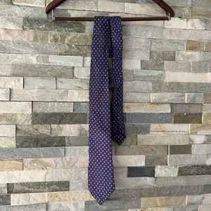 Luigi Borrelli Napoli Neck Tie Silk Mens Blue Polka Dot Made Italy - Foto 1 di 4