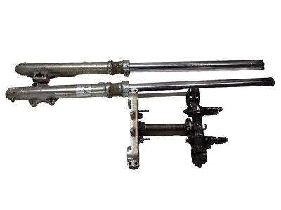 PIASTRE + STELI FORCELLA ORIGINALI - YAMAHA TT600 59X - 1985 1993 - Immagine 1 di 4