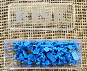 Vintage Risk Board Game Blue Army Set 60pc - Picture 1 of 2