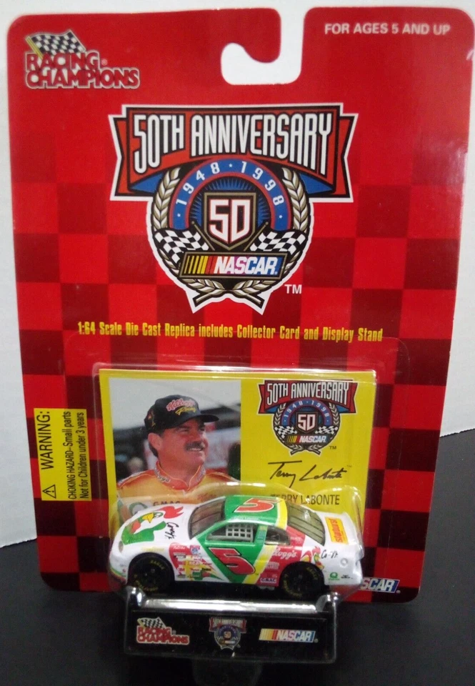 Car 1 64 Diecast NASCAR 1998 Mark Martin X2 Stand Card Racing Champions
