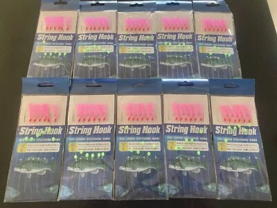 LAB TACKLE Sabiki Bait Jigs Size 18 X Yakka Slimies Bonito Tuna Snapper Live Bait Jigs AU