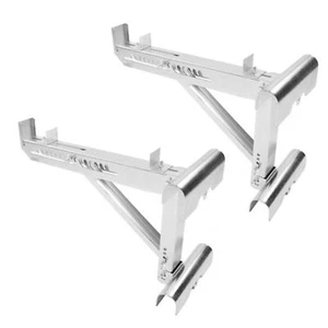 1 Pair Two Rung Short Body Ladder Jack Easily Install Scaffolding Tool - Picture 1 of 7