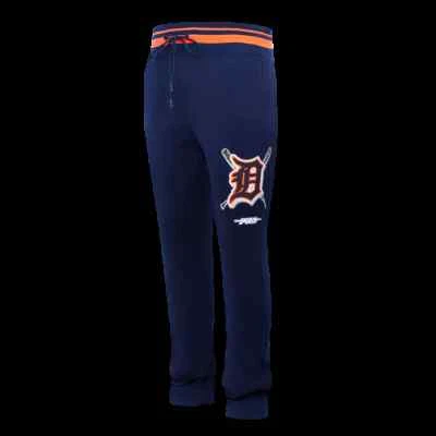 Pantalones deportivos Pro Standard - MLB Detroit Tigers Mashup de vellón acanalado para hombre - azul marino Foto 1 de 4