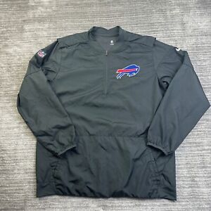 Buffalo Bills Nike Jacket Mens Large Gray On Field Storm Fit Quarter Zip Sweater