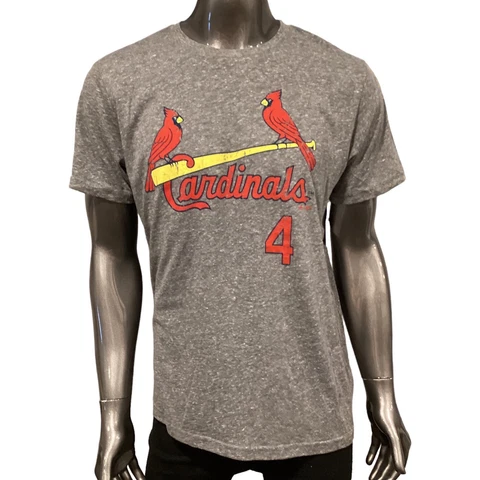 St Louis Cardinals MLB Majestic Yadier Molina #4 XL Player’s T- Shirt $35 HOF Cover