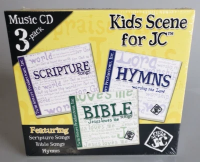Kids Scene For JC Music Cd 3 Pack Bible Scripture Songs Hymns Over 65 Songs NEW - Image 1 of 4