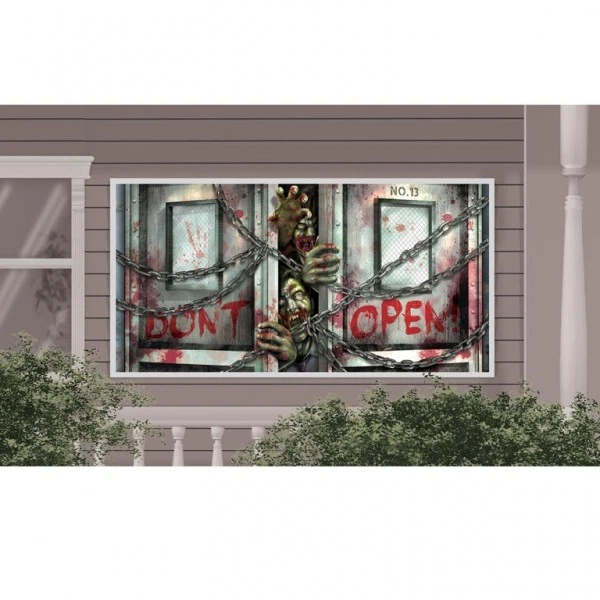 HALLOWEEN Zombie RIESEN BANNER Grusel Party Deko - Bild 1 von 1