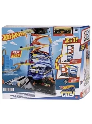 NIB Hotwheels City 2n1 Transforming Race Track + 1 Toy Car Sealed - Image 1 of 4