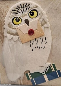 PAPYRUS HEDWIG THE OWL HARRY POTTER WIZARDING WORLD BLANK INSIDE - Picture 1 of 5