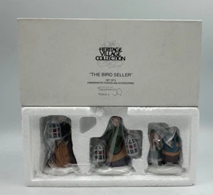 Department 56 The Bird Seller Set of 3 Heritage Village Collection #5803-3 - Picture 1 of 7