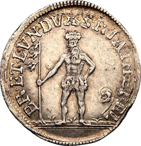 1766 German State Brunswick Luneburg Calenberg Wildman 2 Mariengroschen NGC AU53 - Picture 1 of 3