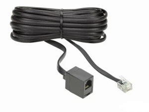 Phone data connection cable extender modular RJ12 6p6c Male/Female 10m. THOMSON - Zdjęcie 1 z 4