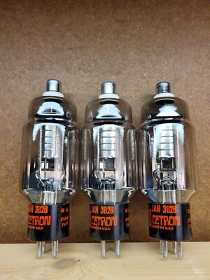 Trio de tubos NOS Jan Cetron 3b28 códigos correspondentes 1974 - Imagem 1 de 3