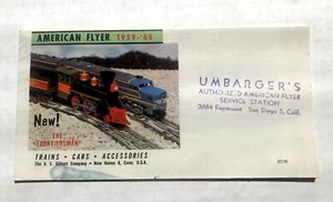 1959-60 Vintage Gilbert American Flyer Model Train Brochure \ Catalog Opens Up! - Picture 1 of 7