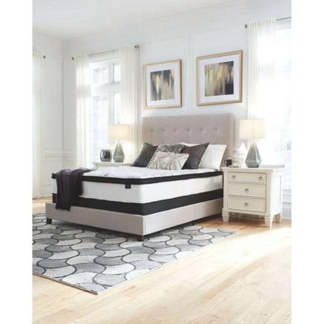Ashley Furniture M69741 12 in Chime Express Hybrid Innerspring King Size Firm Mattress
