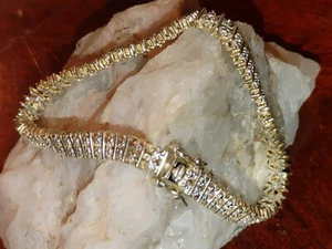 Ross Simons Bismark or Panther Link Sterling Silver Bracelet 7.75 Inches - Picture 1 of 6