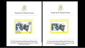 Grenada 1988 Sport American Baseball USA George Bell Rare Proofs MNH - Picture 1 of 3