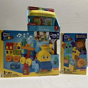 includes Mega Bloks ABC Musical Train Building Set, 50 pieces(distress box)new - Picture 1 of 22