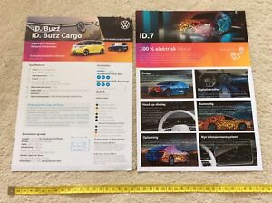 ID.  Buzz Cargo and ID. 7 ID Space Vizzion Danish Car Sales Leaflets Brochure