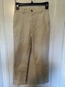 Vineyard Vines Pants Boys Size 10 Chino Adjustable Waist Khaki School Bottoms - Picture 1 of 4