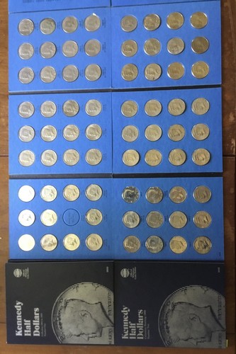 Kennedy Half Dollar 2 Book Set 1964-2003 P&D, 71 Coins Total