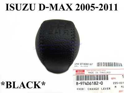 GENUINE BLACK LEVER GEAR KNOBS 5 SPEED FITS ISUZU D-MAX HOLDEN RODEO 2005 - 2011 - Image 1 of 4