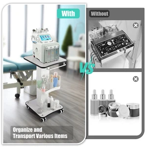 Rolling Trolley Cart SPA Beauty Salon Storage Equipment Machine Stand Organizer - Picture 1 of 12