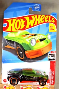 2023 Hot Wheels #179 HW Rescue 1/10 LIGHTNIN' BUG Black/Green/Orange w/Black 5Sp - Picture 1 of 5