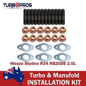 Permaseal Exhaust Manifold Stud&Gasket Kit For Nissan Skyline R34 RB20DE 2.0L - Bild 1 von 9