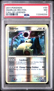 2011 POKEMON Call Of Legends Snorlax #33 Reverse PSA 7 NM #113346258 - Bild 1 von 2