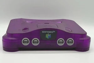 NEW Nintendo 64 N64 Limited Transparent Purple Custom Console Multi-Color LED - Picture 1 of 6