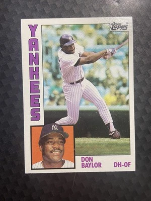 Nm Don Baylor #335 1984 Topps New York Yankees - Image 1 of 2