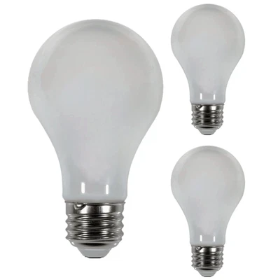 Diodesy A19 LED Light Bulb 7W 720 E26 2700K 120V Dimmable CRI80 360° White 3Pk - Image 1 of 2