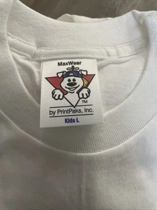 MaxWear White T-Shirts - Set Of 6 - Size Kids Large - Picture 1 of 3