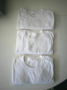 NWOT FRUIT OF THE LOOM Boys size 14-16 White SET OF 3 Undershirts - Picture 1 of 7