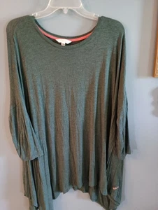 Matilda Jane Oversized Knit Tunic Take a Trip Top Forest Green Womens Sz XL - Picture 1 of 4